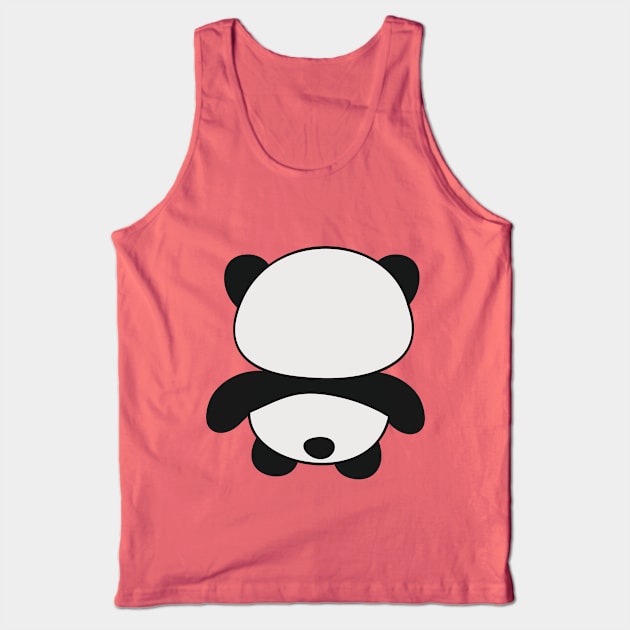 Cute Baby Panda Bear Graphic Illustration Tank Top by New East 